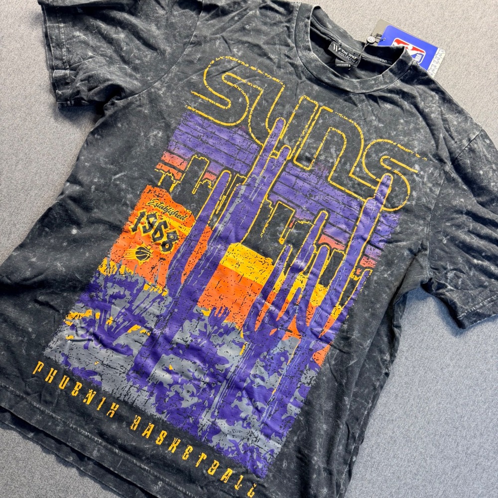 The Wild Collective Phoenix Suns NBA Mineral Wash Graphic T-Shirt Mens Medium